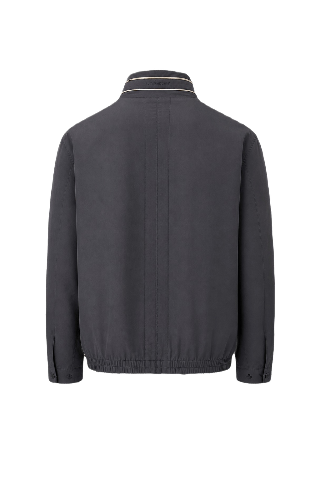 1980s Black Nylon Jacket - Back View