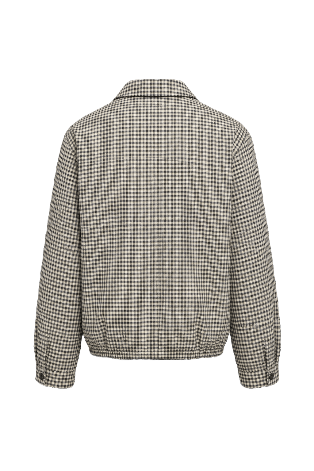 1980s Black and White Cotton Blend Jacket - Back View
