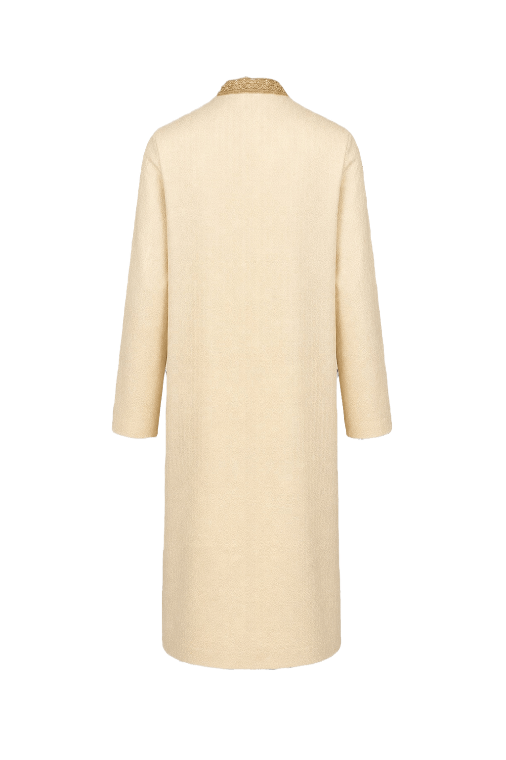 1970s Cream Cotton Blend Shirt - Back View
