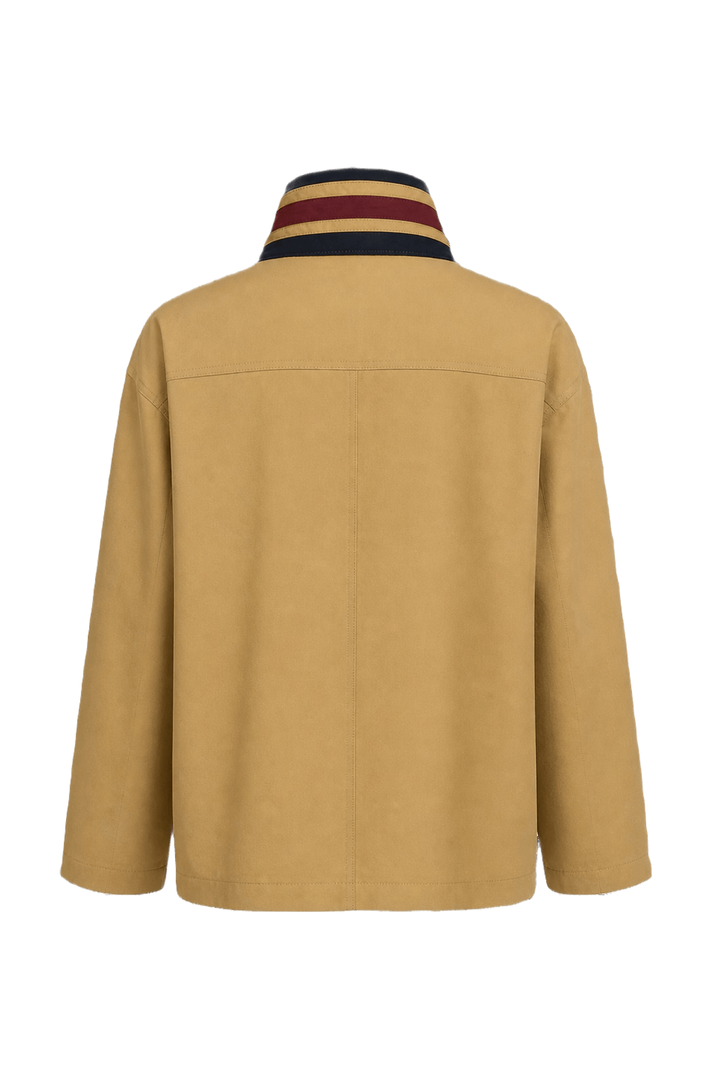1980s Tan Wool Blend Jacket - Back View
