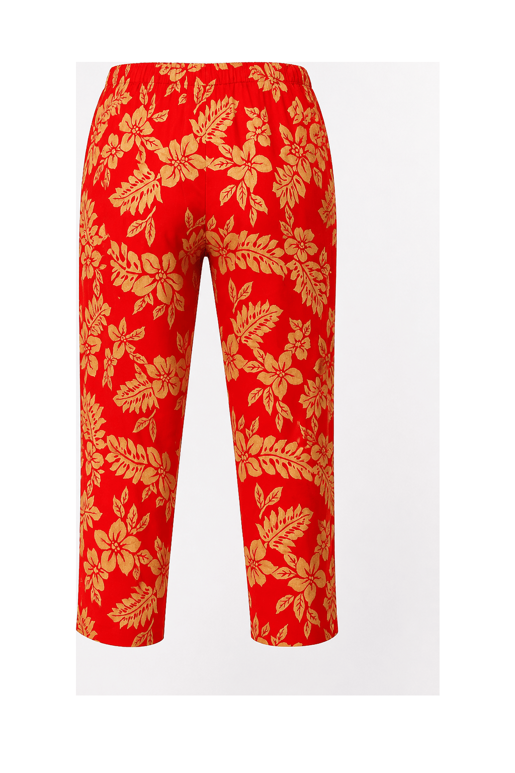 1970s Red Cotton Blend Pants - Back View