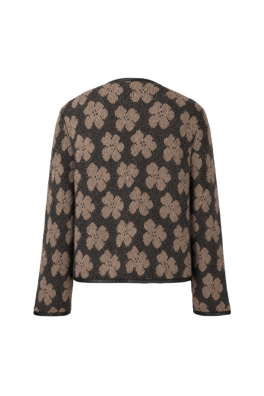 1970s Black Knit Jacket - Back View