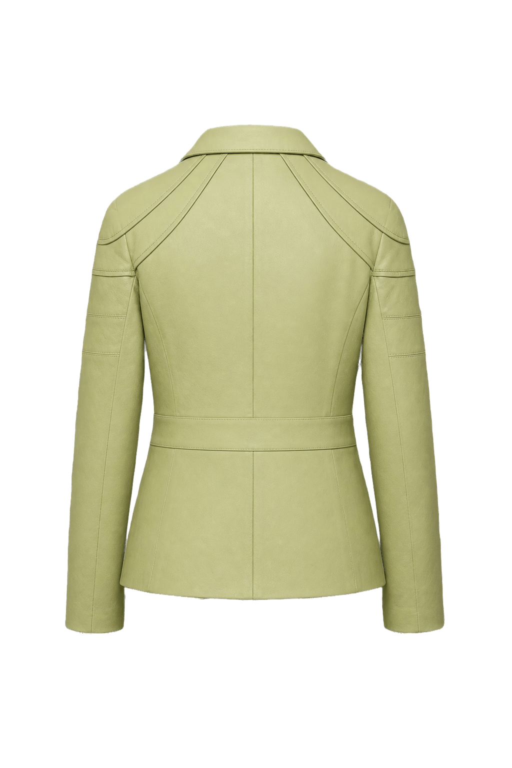 1960s Light Green Cotton Jacket - Back View