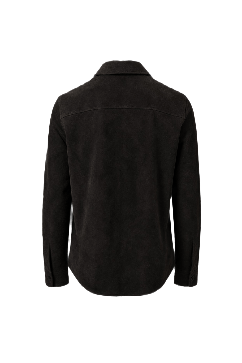 2000s Black Suede Women's Jacket - Back View