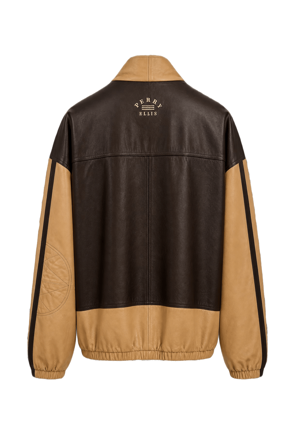 1990s Brown Leather Jacket - Back View