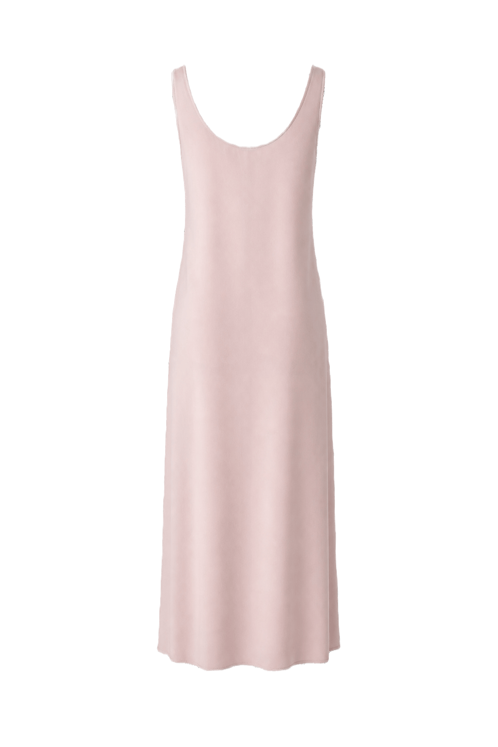 2000s Dusty Pink Silk Slip Dress - Back View