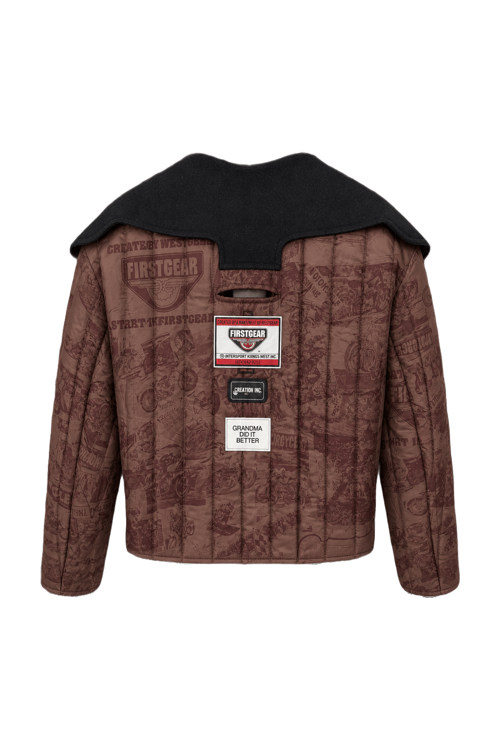 1990s Burgundy Nylon Jacket - Back View
