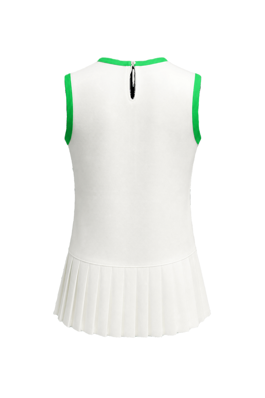 1960s White Cotton Blend Top - Back View