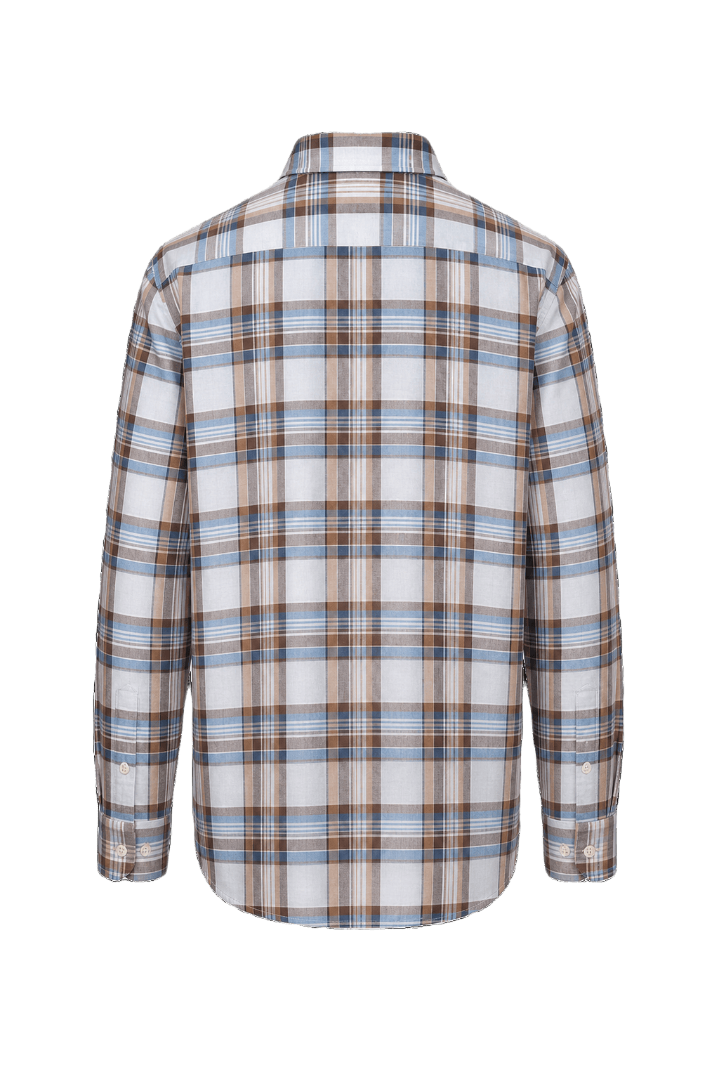 1980s Brown Cotton Shirt - Back View
