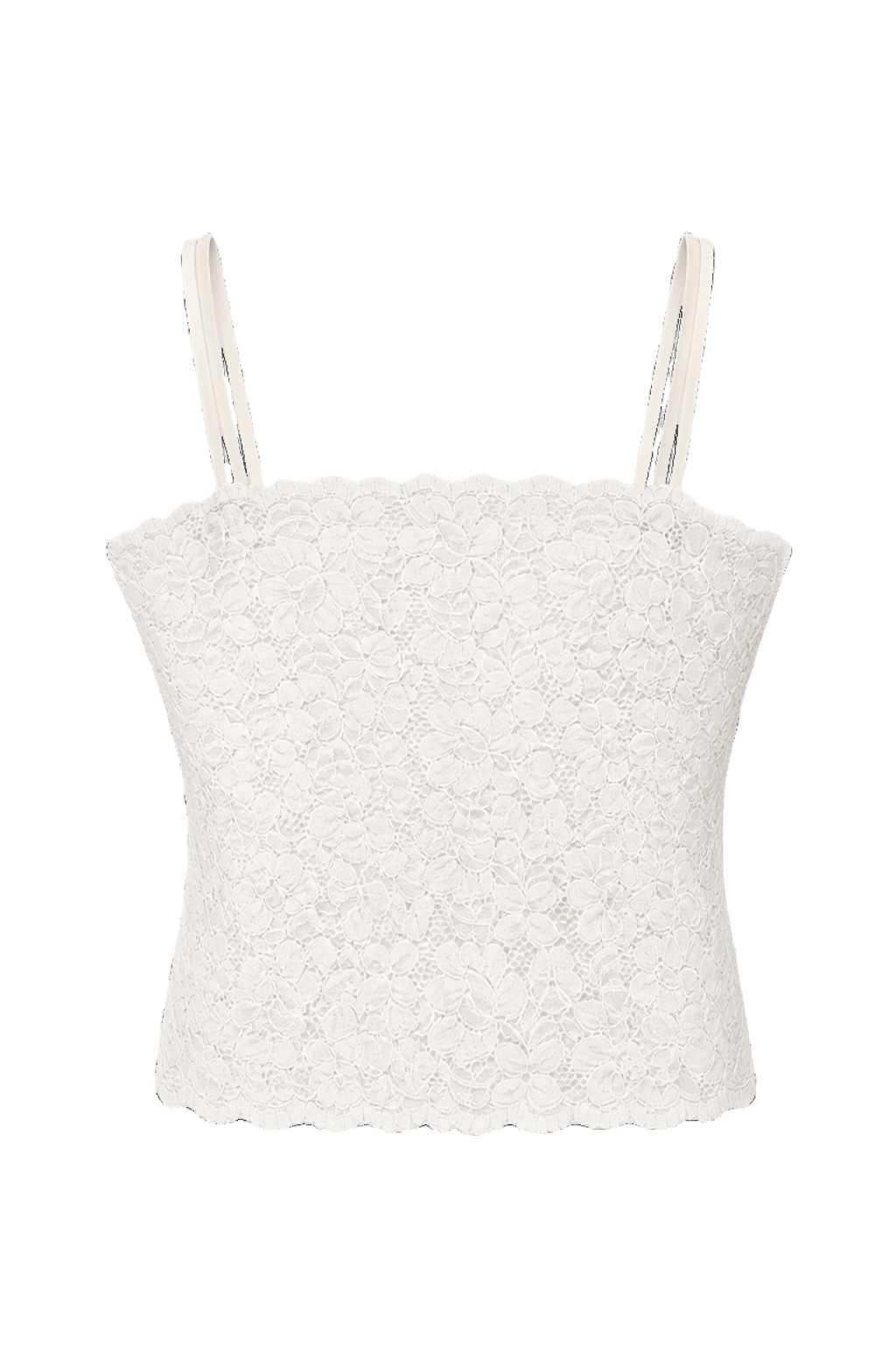 1990s Ivory Synthetic Blend Sleeveless Top - Back View