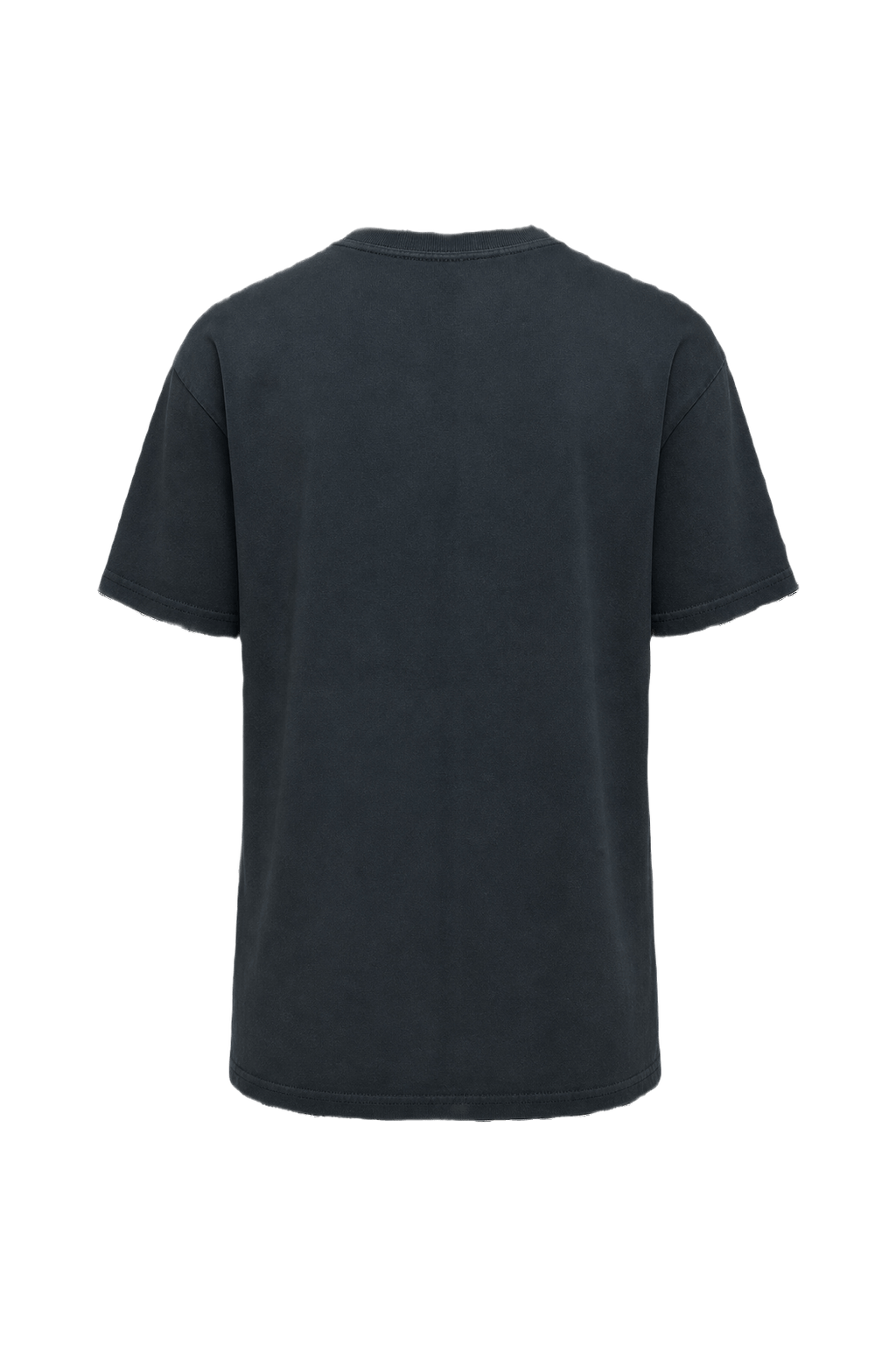 1990s Dark Blue Cotton T-shirt - Back View