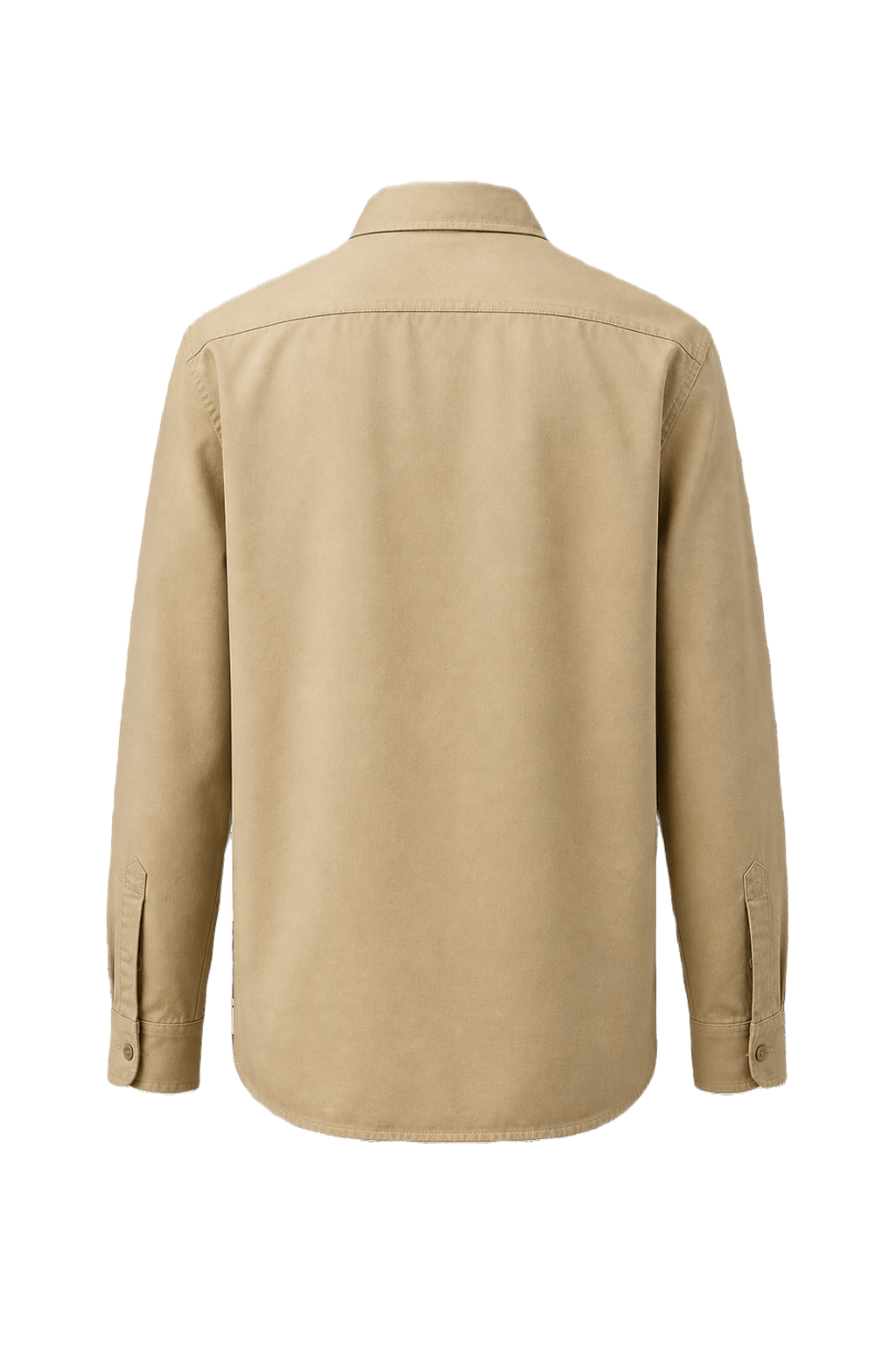 Unknown Beige Cotton Shirt - Back View
