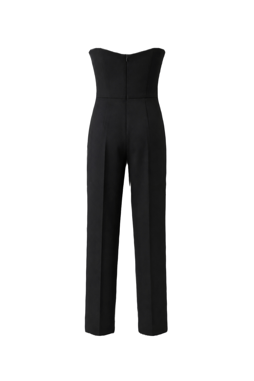 1960s Black Wool Blend Trousers - Back View