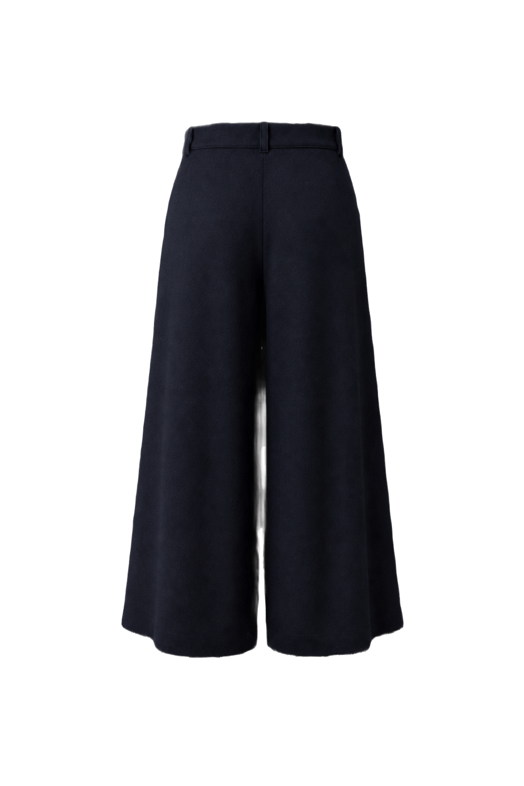 1950s Navy Blue Wool Culottes - Back View