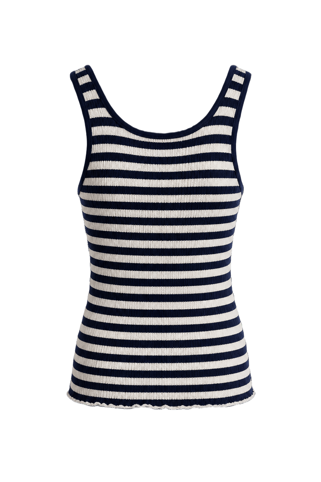 1960s Navy Blue Cotton Tank Top - Back View
