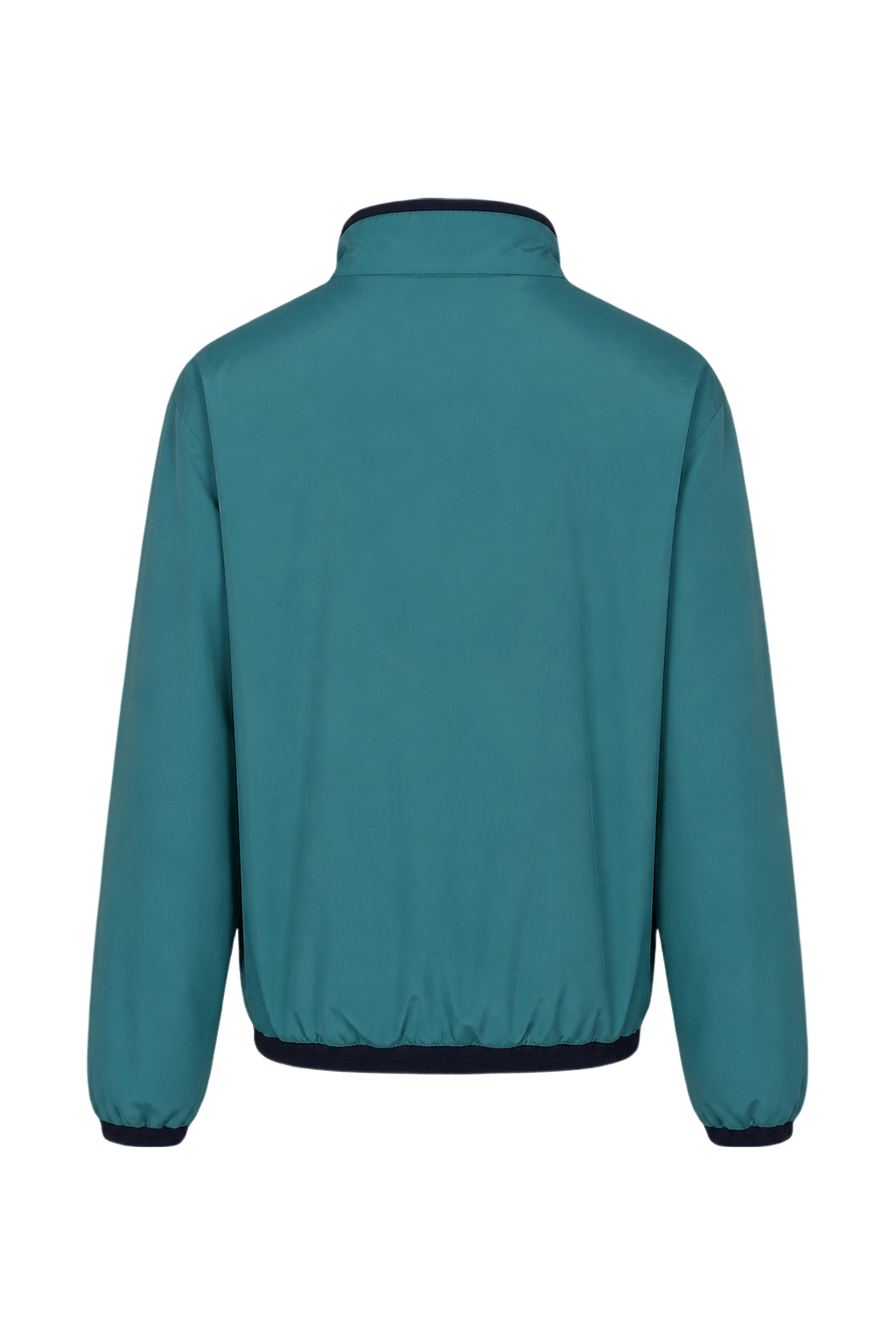 1990s Teal Blue Nylon Jacket - Back View