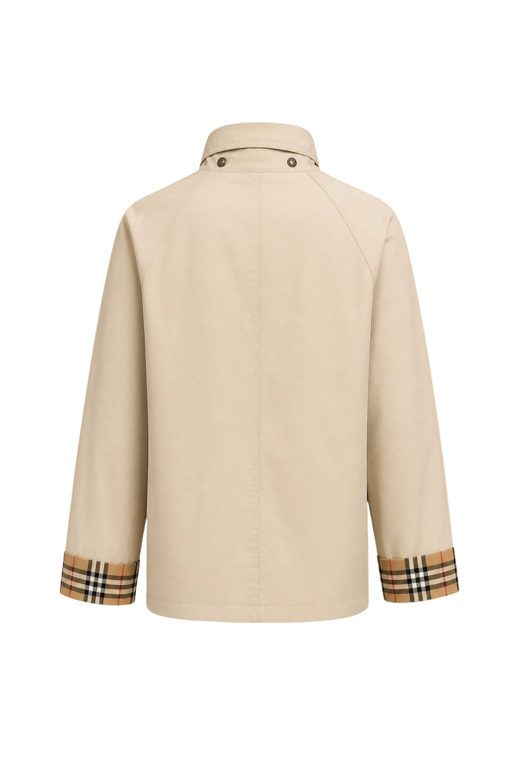 1990s Beige Cotton Jacket - Back View