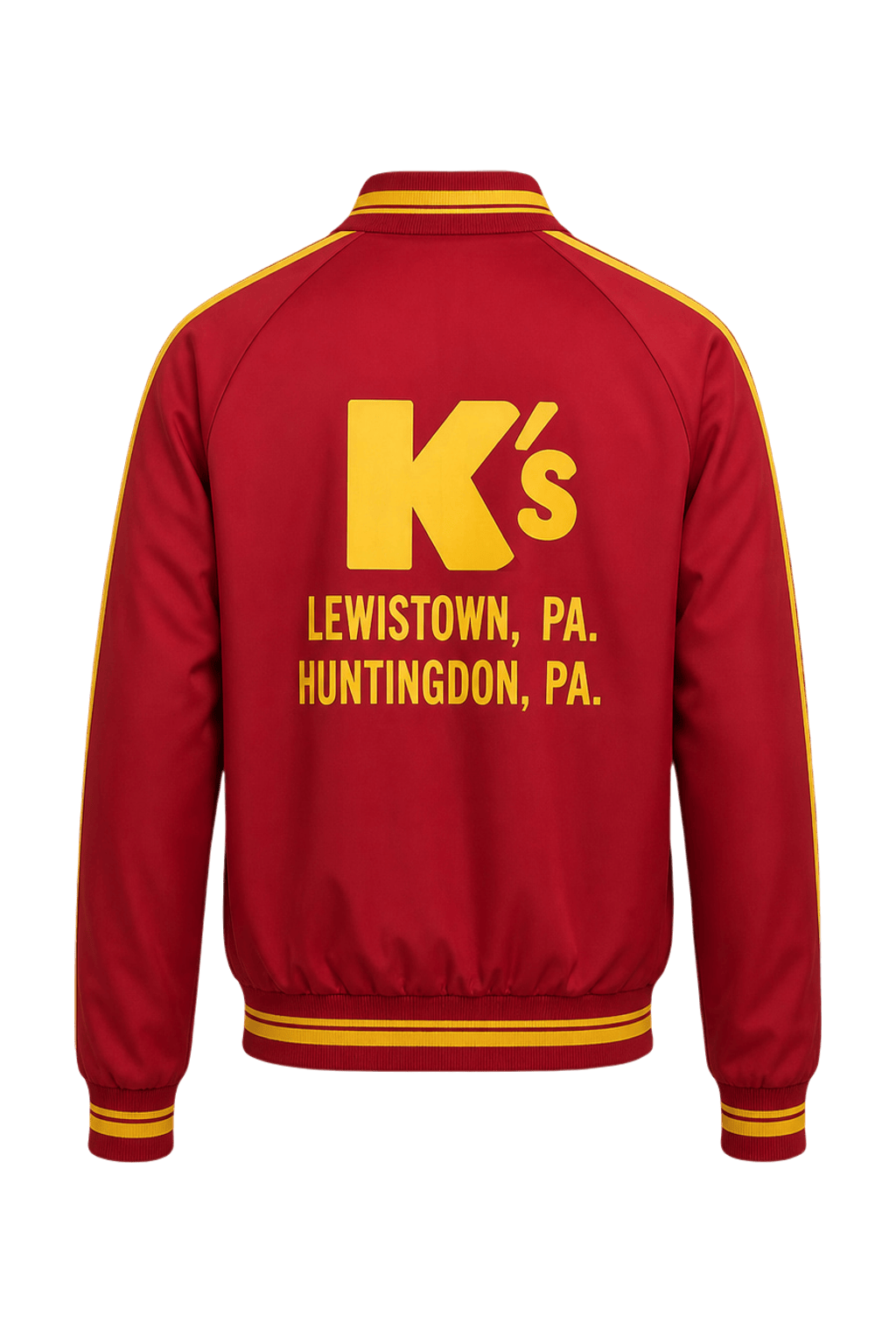 1990s Red Synthetic Jacket - Back View