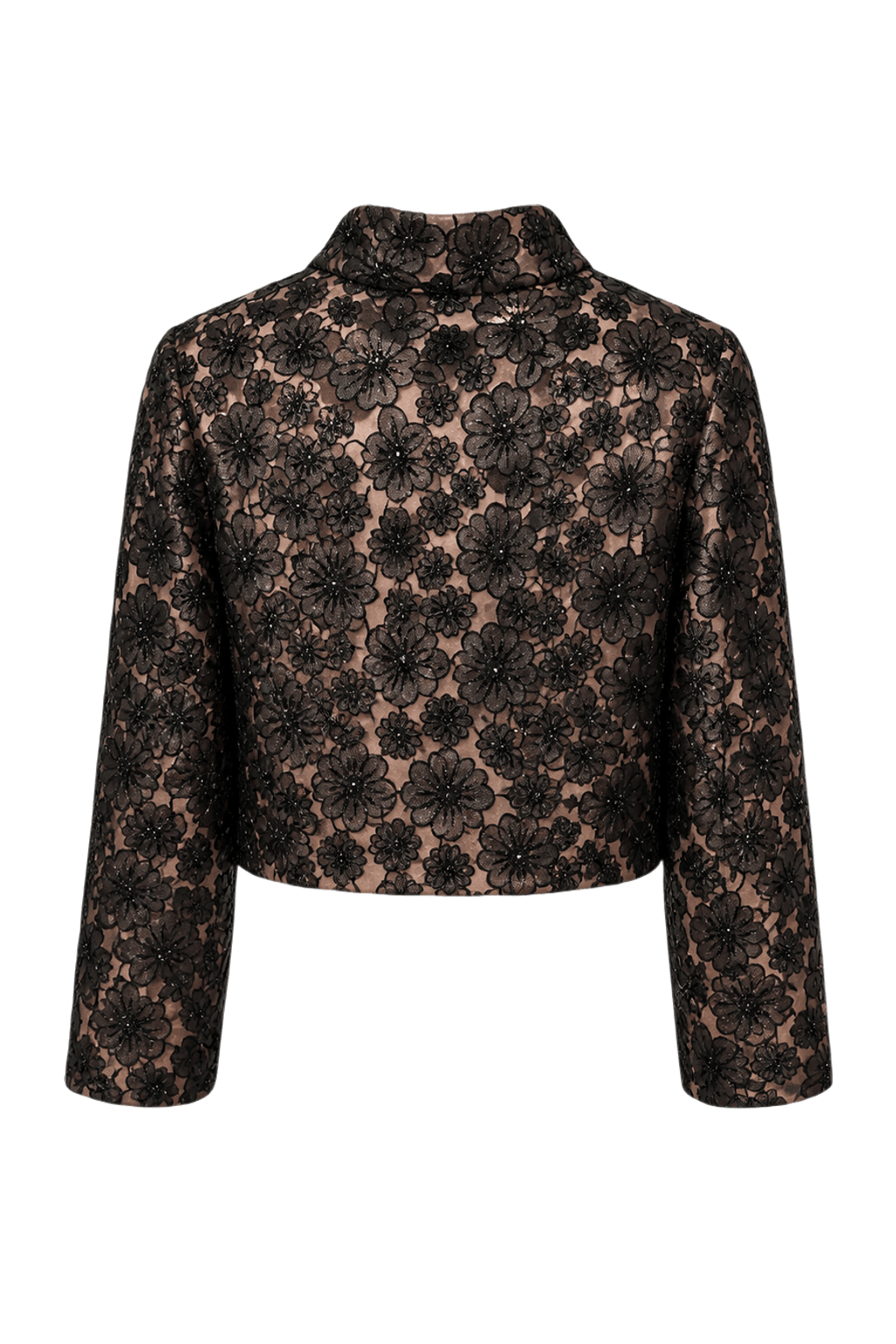 1950s Black Lace Jacket - Back View