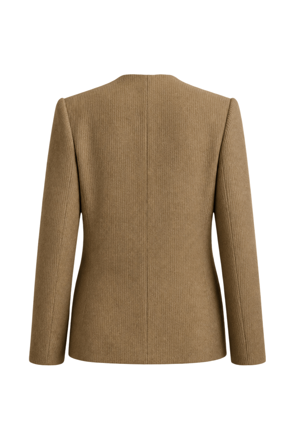 1980s Brown Wool Blazer - Back View