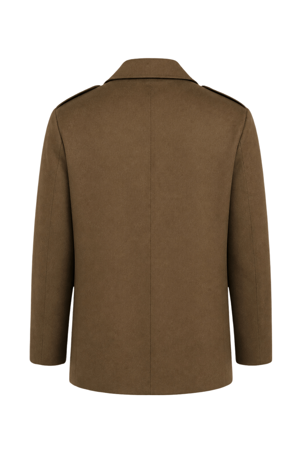 1940s Brown Wool Blend Jacket - Back View