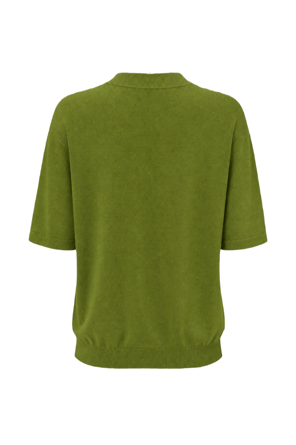 1960s Lime Green Cotton Blend Sweater - Back View
