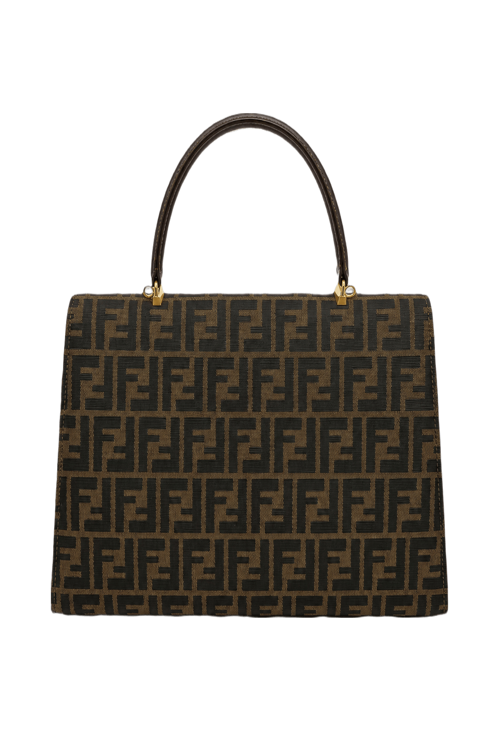 1990s Brown Canvas Bag - Back View