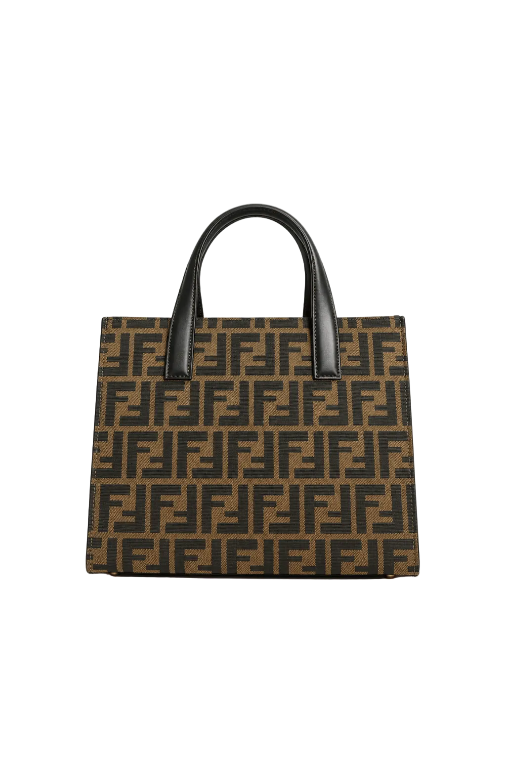 1980s Beige Canvas Bag - Back View