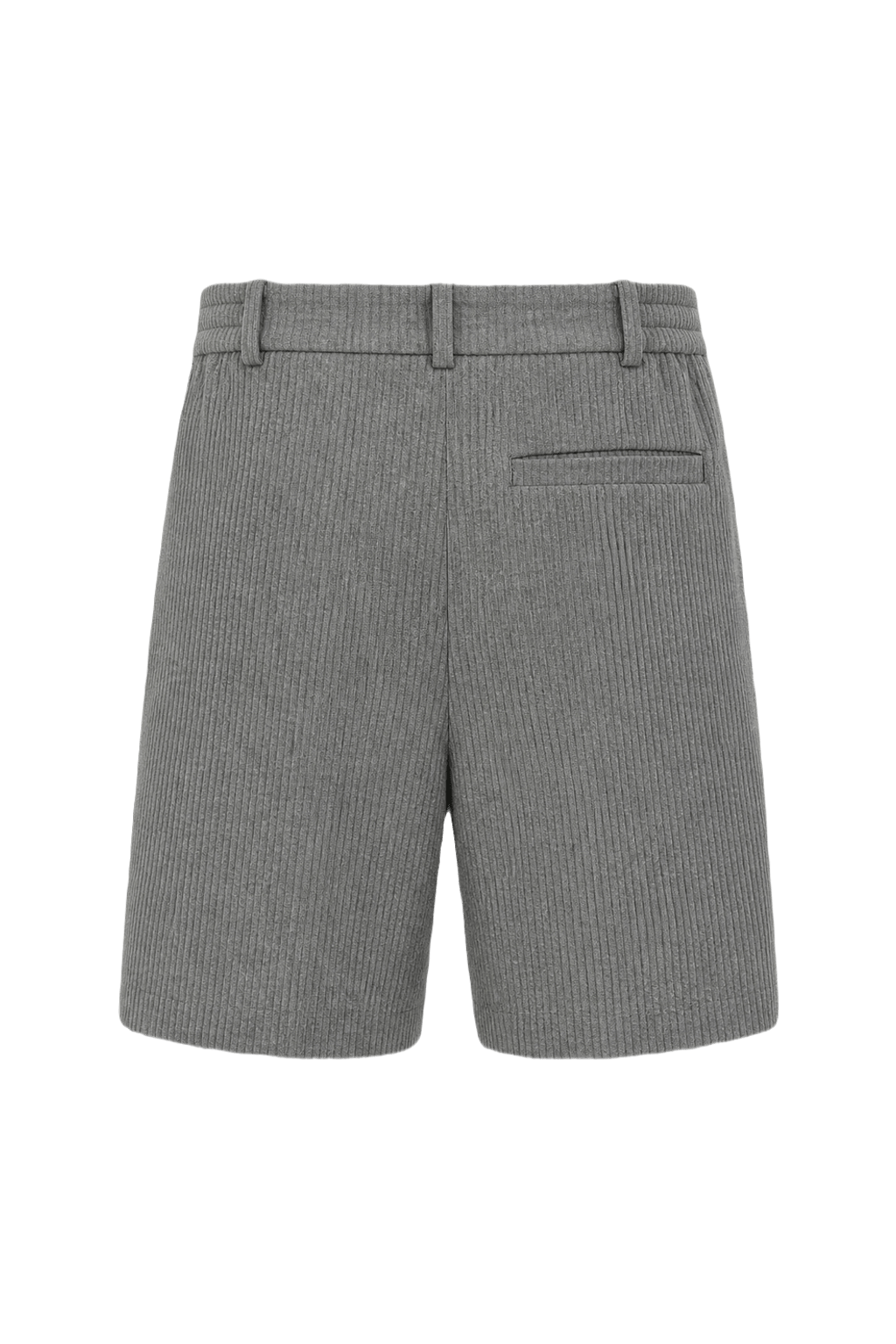 1970s Grey Wool Blend Shorts - Back View