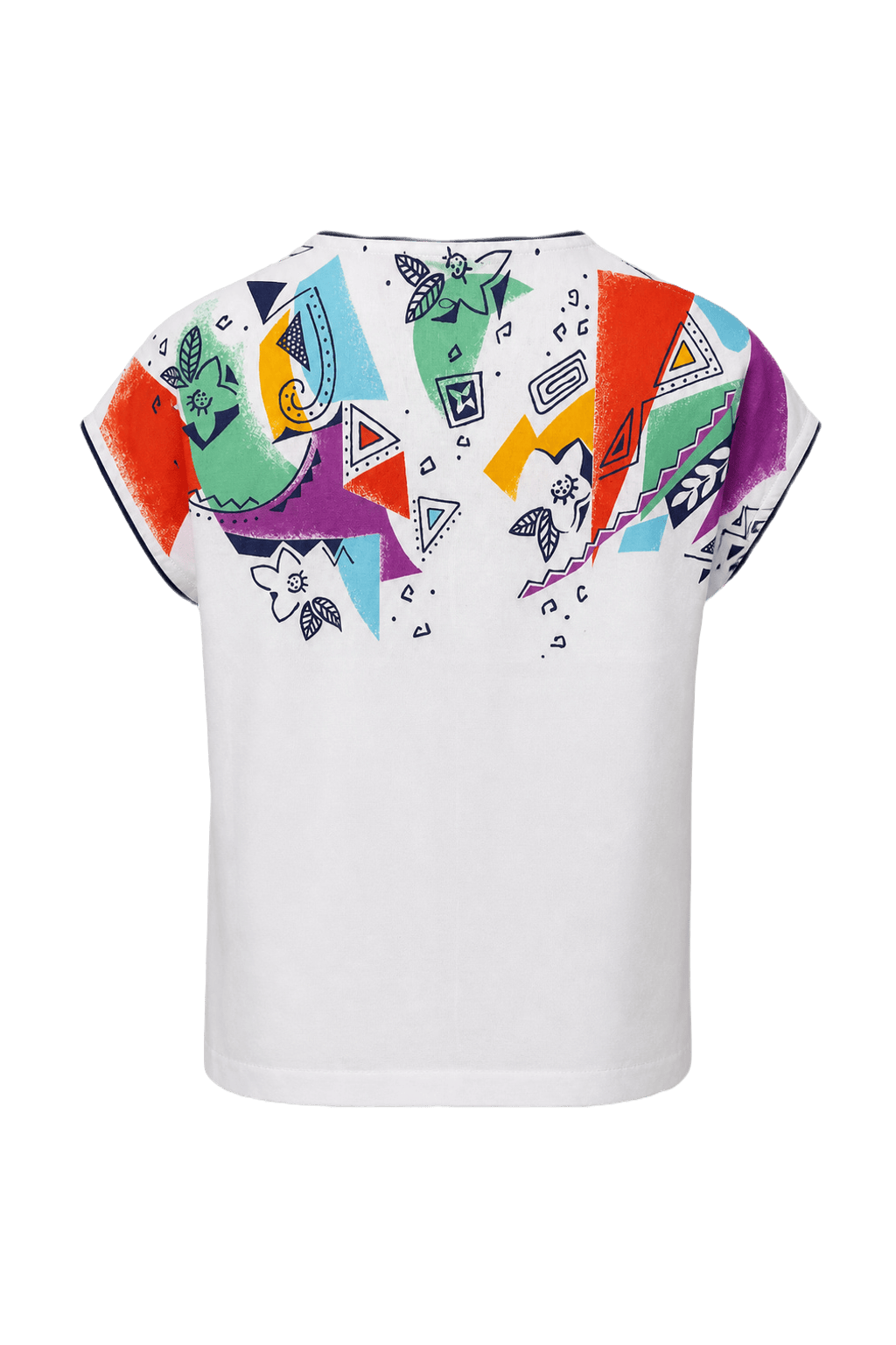 1990s White Cotton T-Shirt - Back View