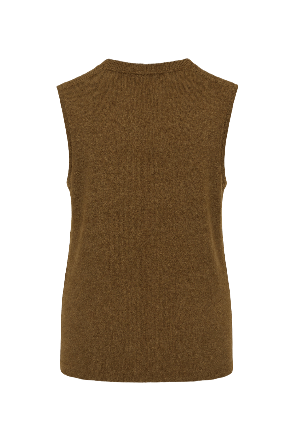 1970s Brown Wool Blend Vest - Back View