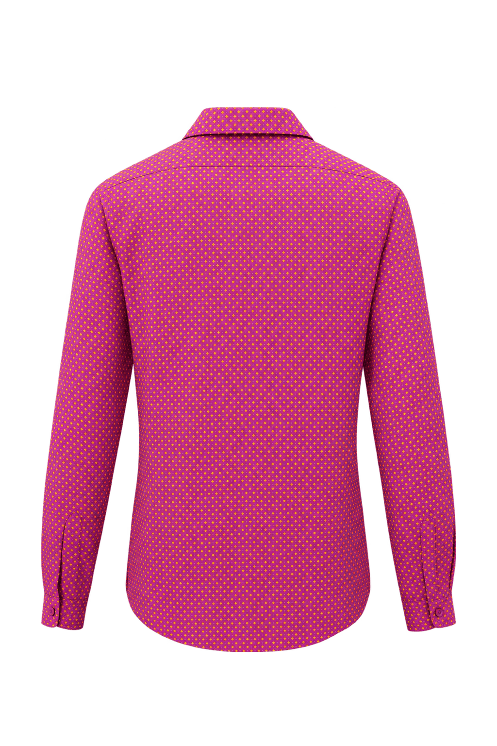 1980s Purple Cotton Shirt - Back View