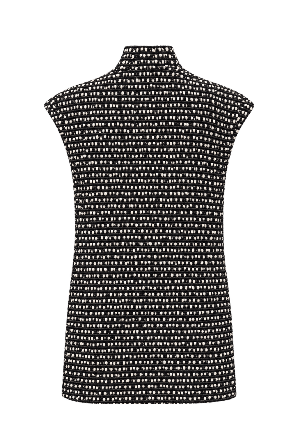 1990s Black Cotton Blend Blouse - Back View