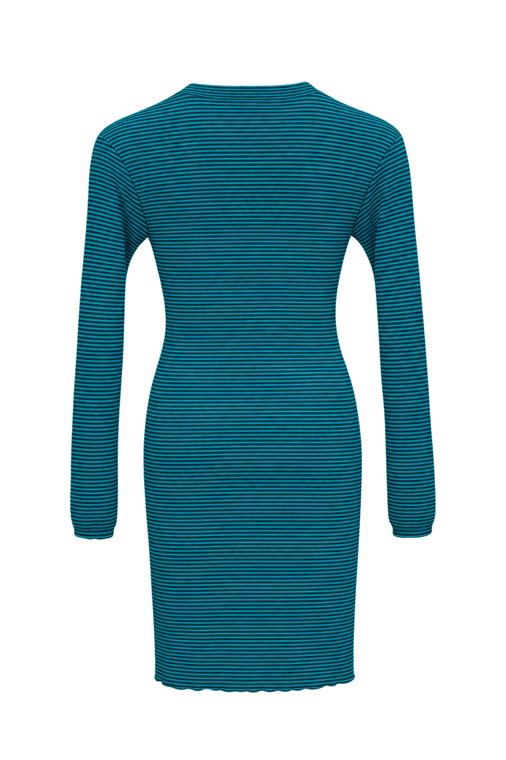 1990s Teal Cotton Blend Sweater - Back View