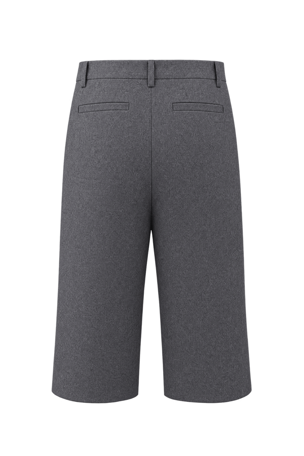 1990s Grey Wool Blend Trousers - Back View