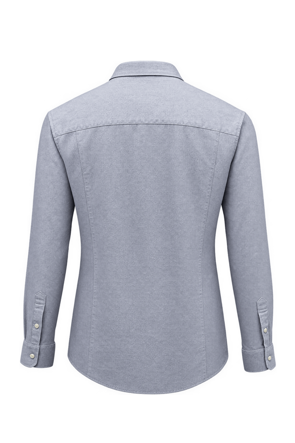 1990s Light Blue Cotton Dress Shirt - Back View