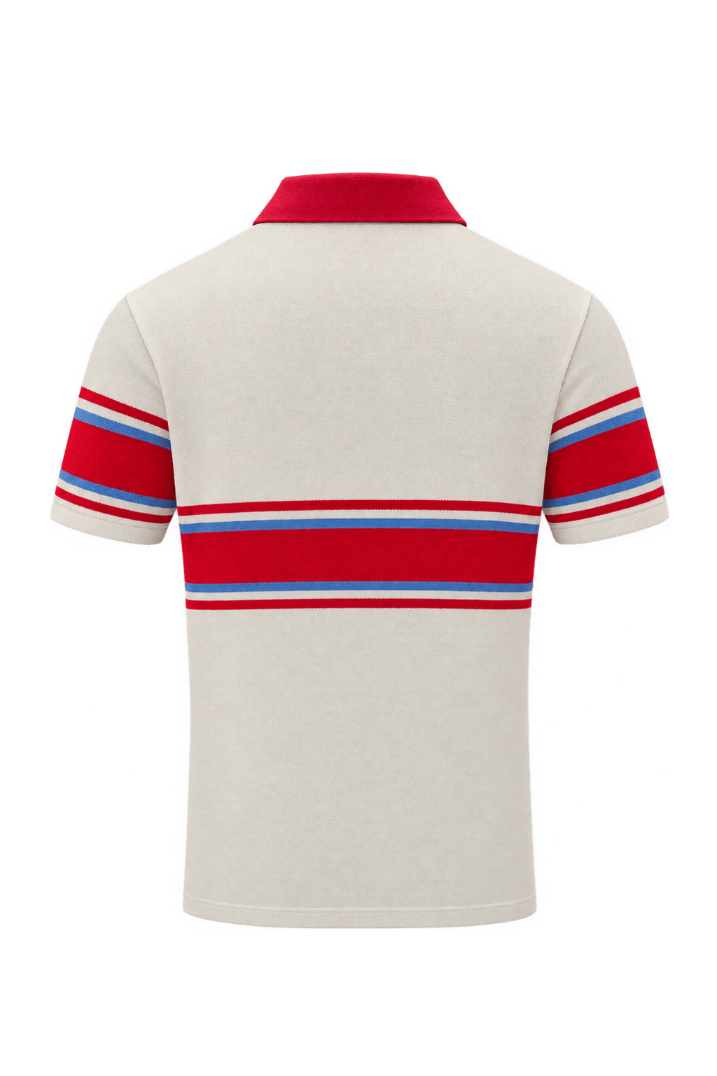 1990s White Cotton Polo - Back View