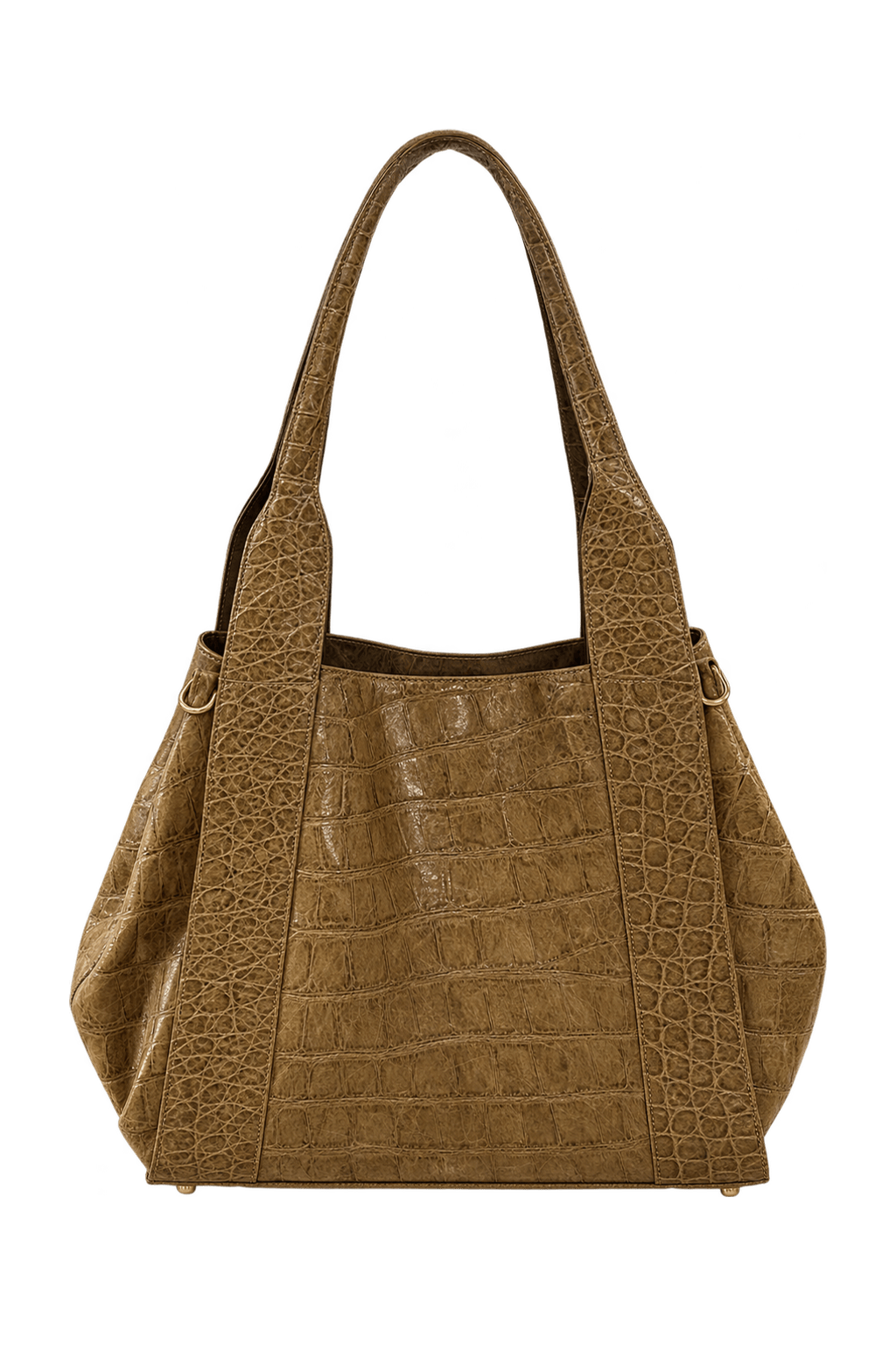 1990s Brown Leather Bag - Back View
