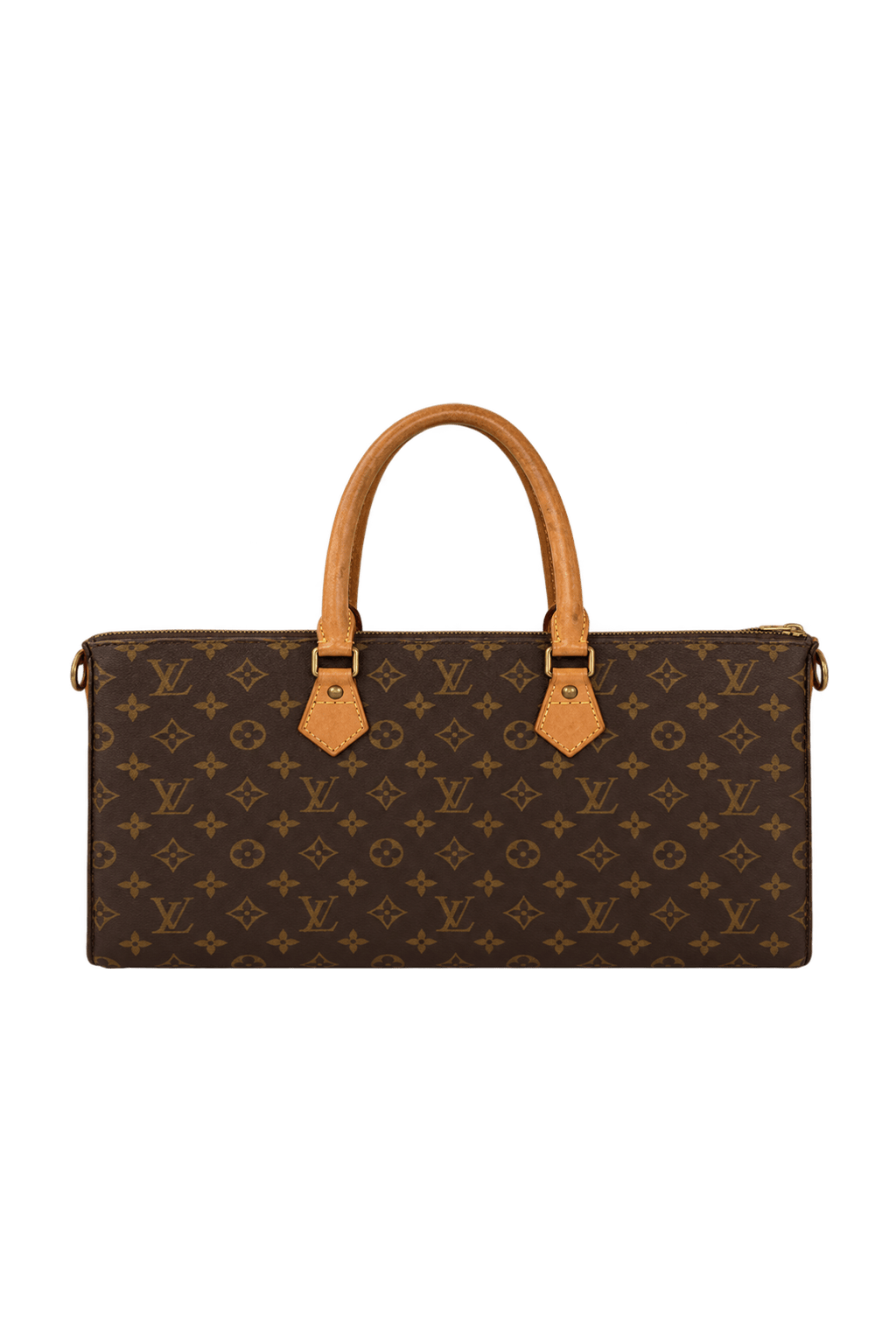 1990s Brown Leather Bag - Back View