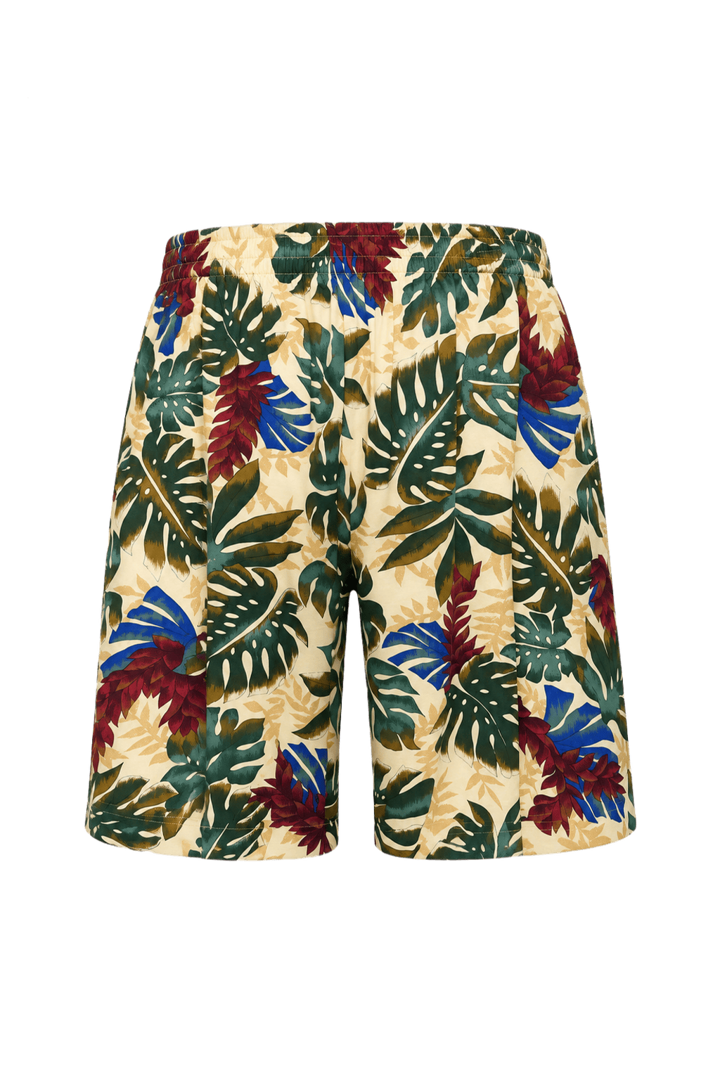 1980s Beige Cotton Shorts - Back View