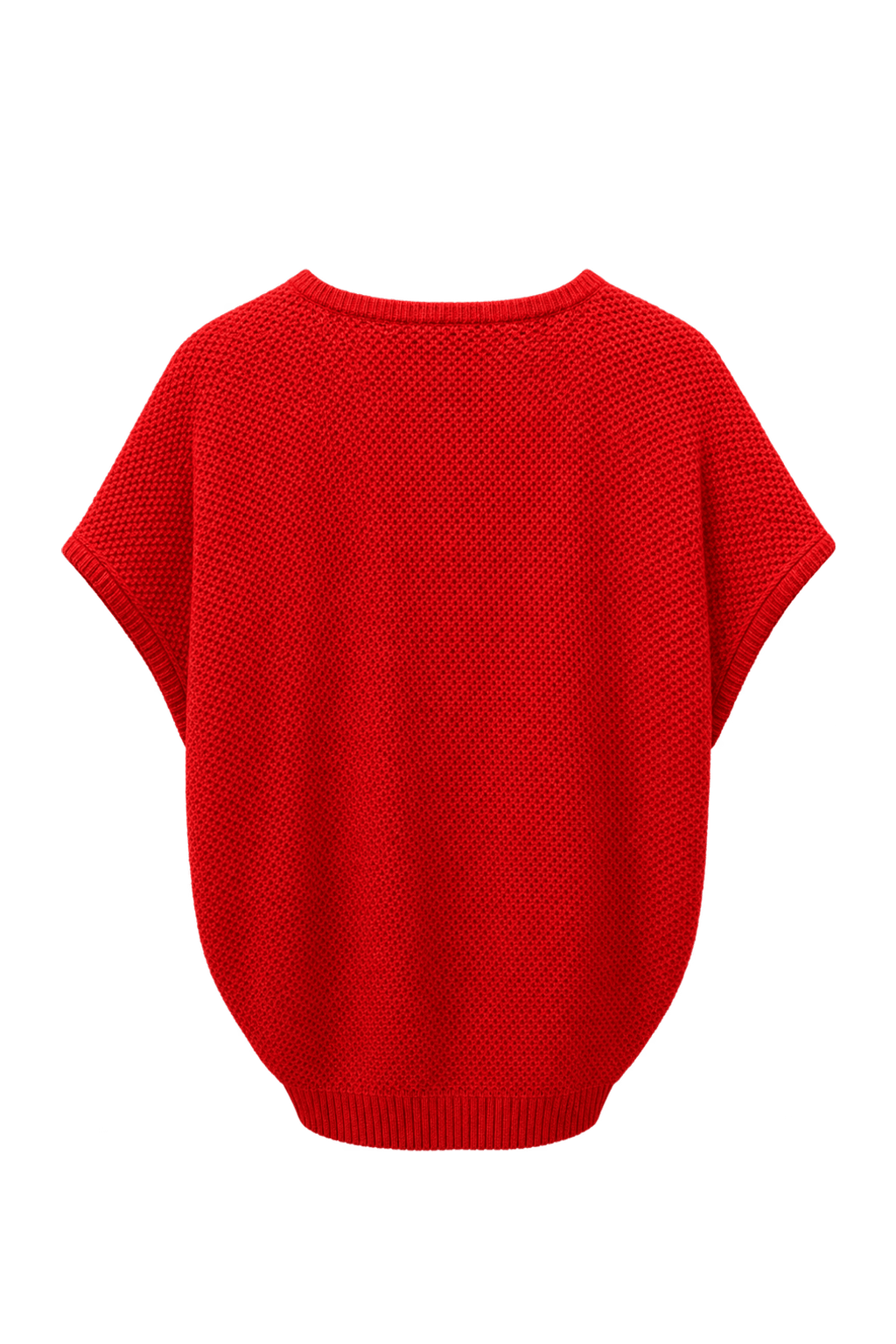 1980s Red Wool Sweater - Back View