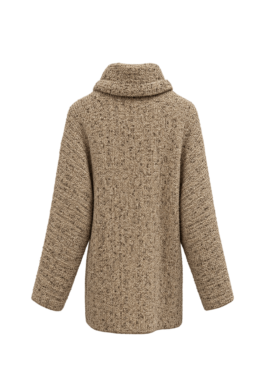 1990s Beige Wool Sweater - Back View