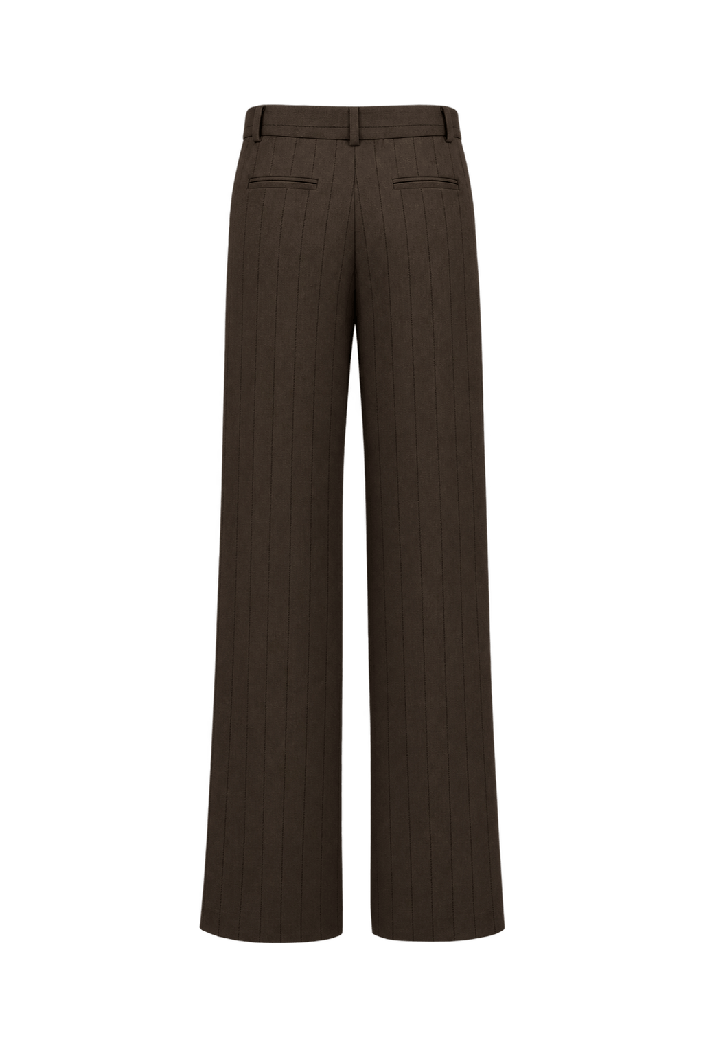 1970s Brown Wool Trousers - Back View
