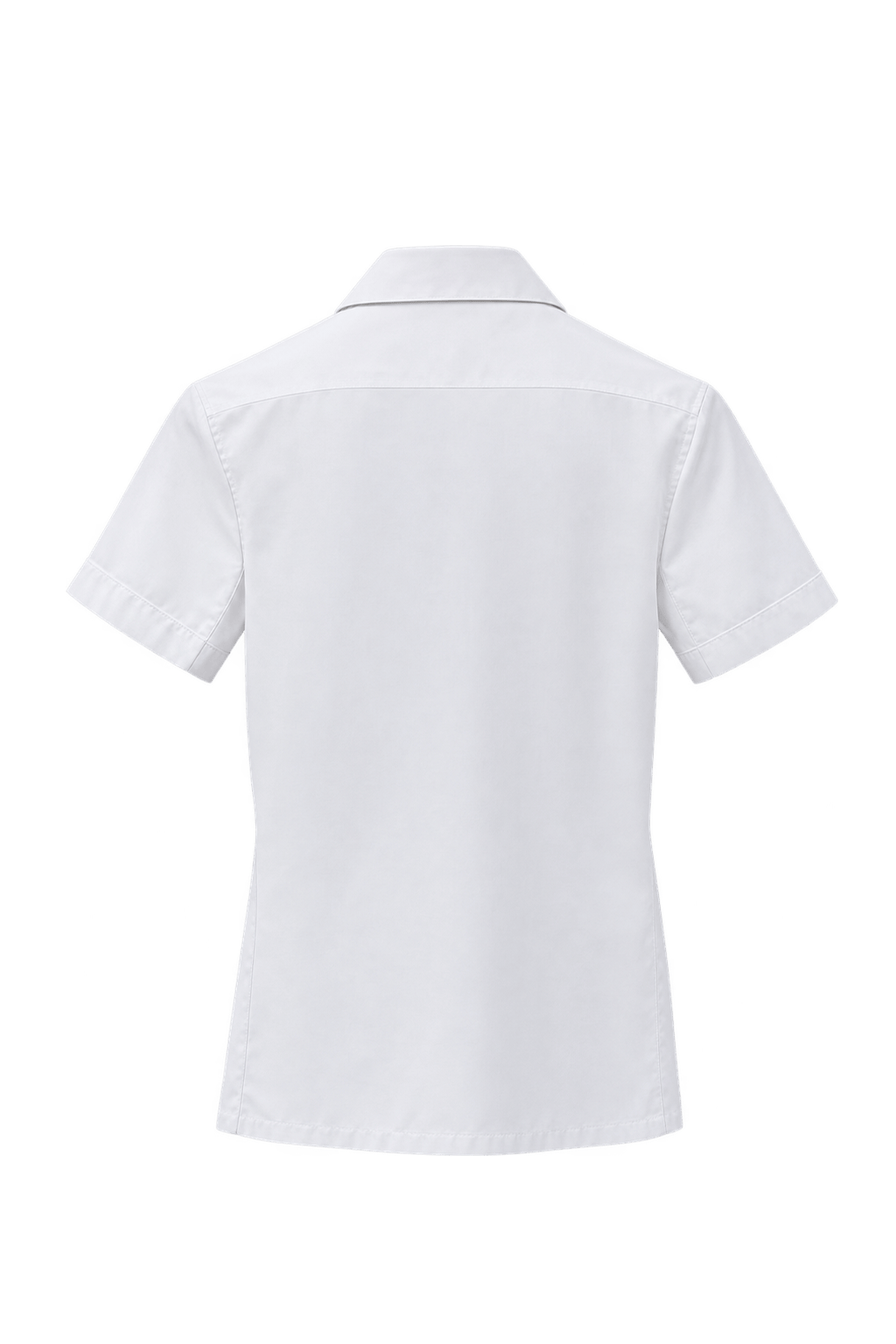 1980s White Synthetic Blend Shirt - Back View