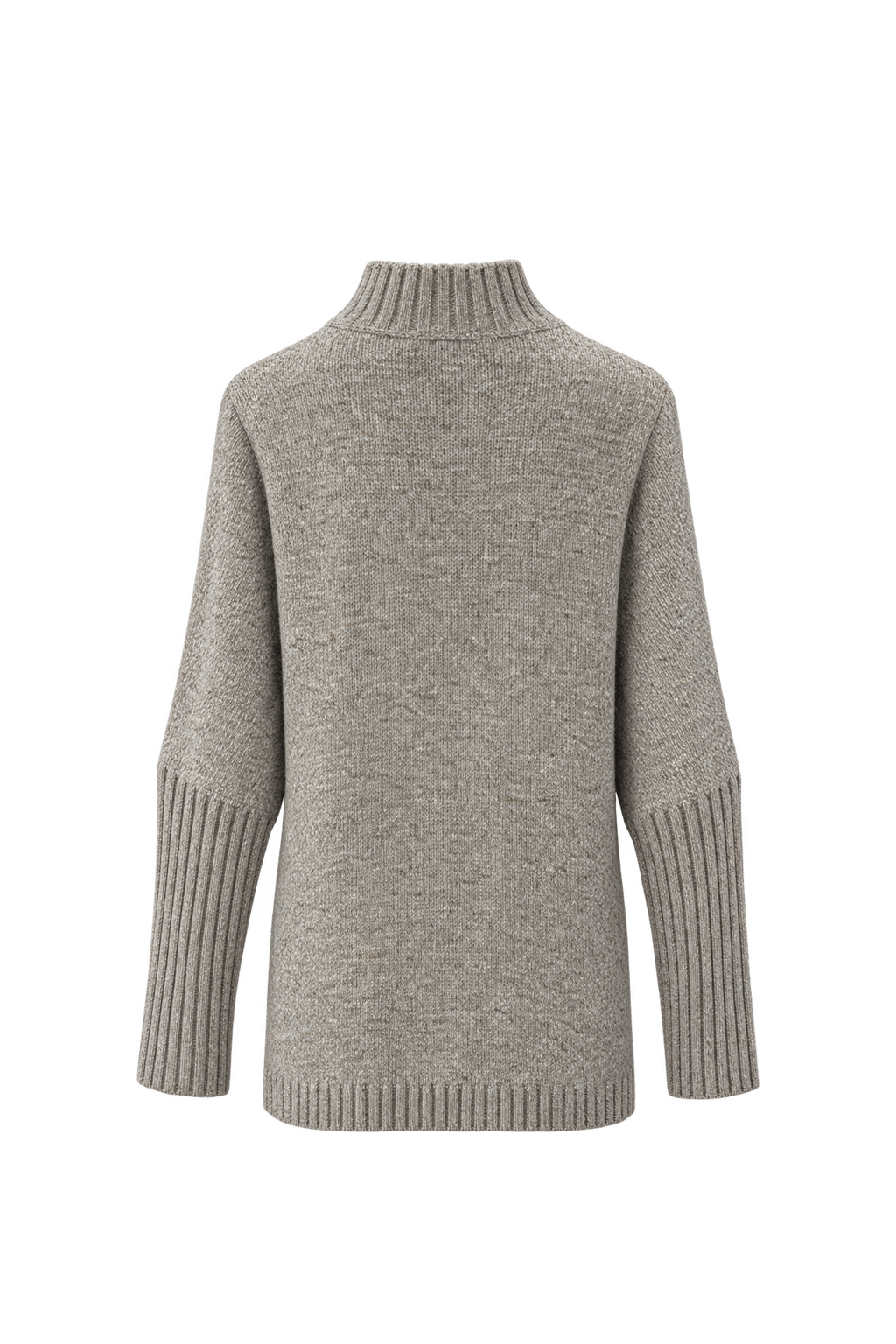 1990s Gray Wool Sweater - Back View