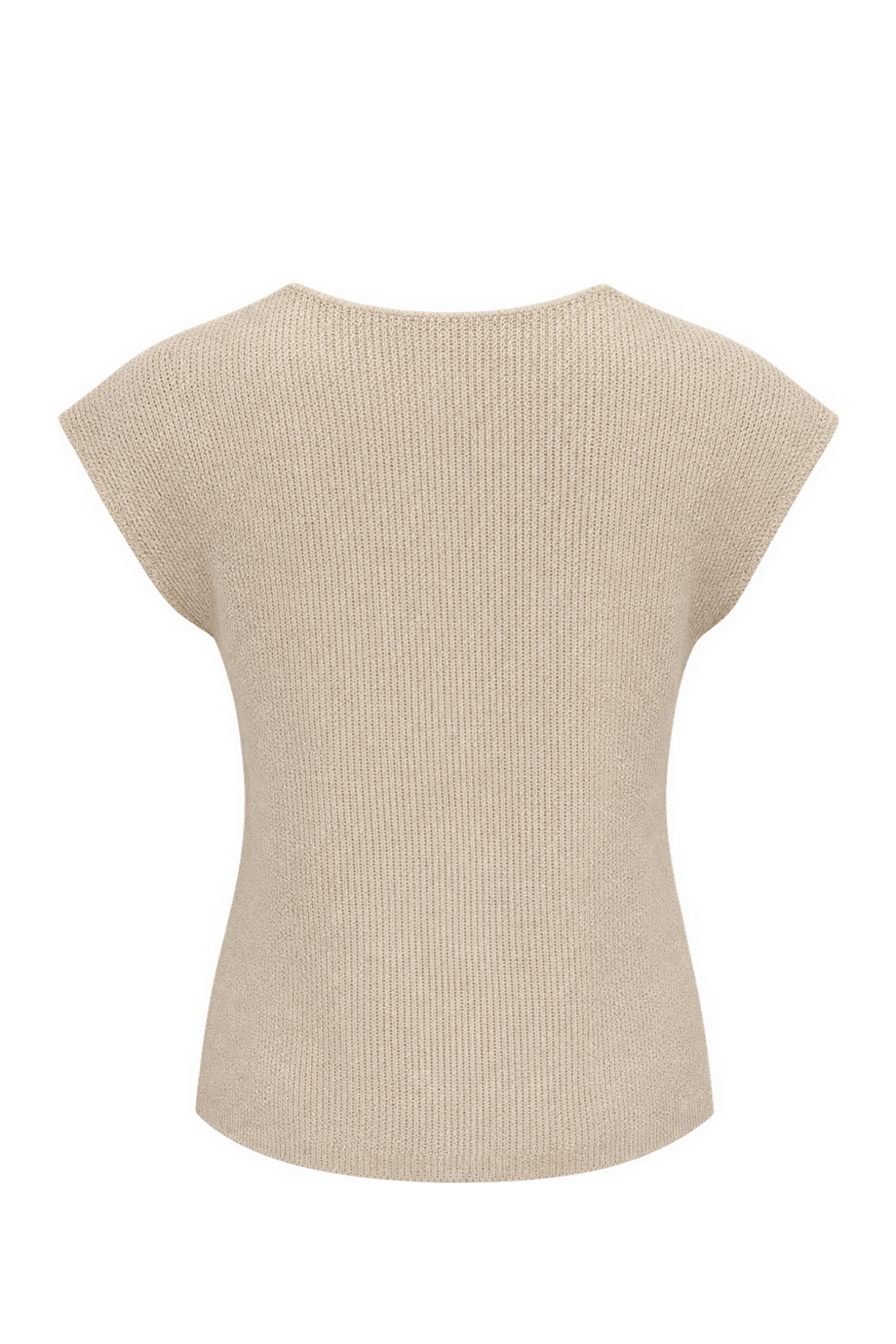 1990s Cream Synthetic Blend Sweater - Back View