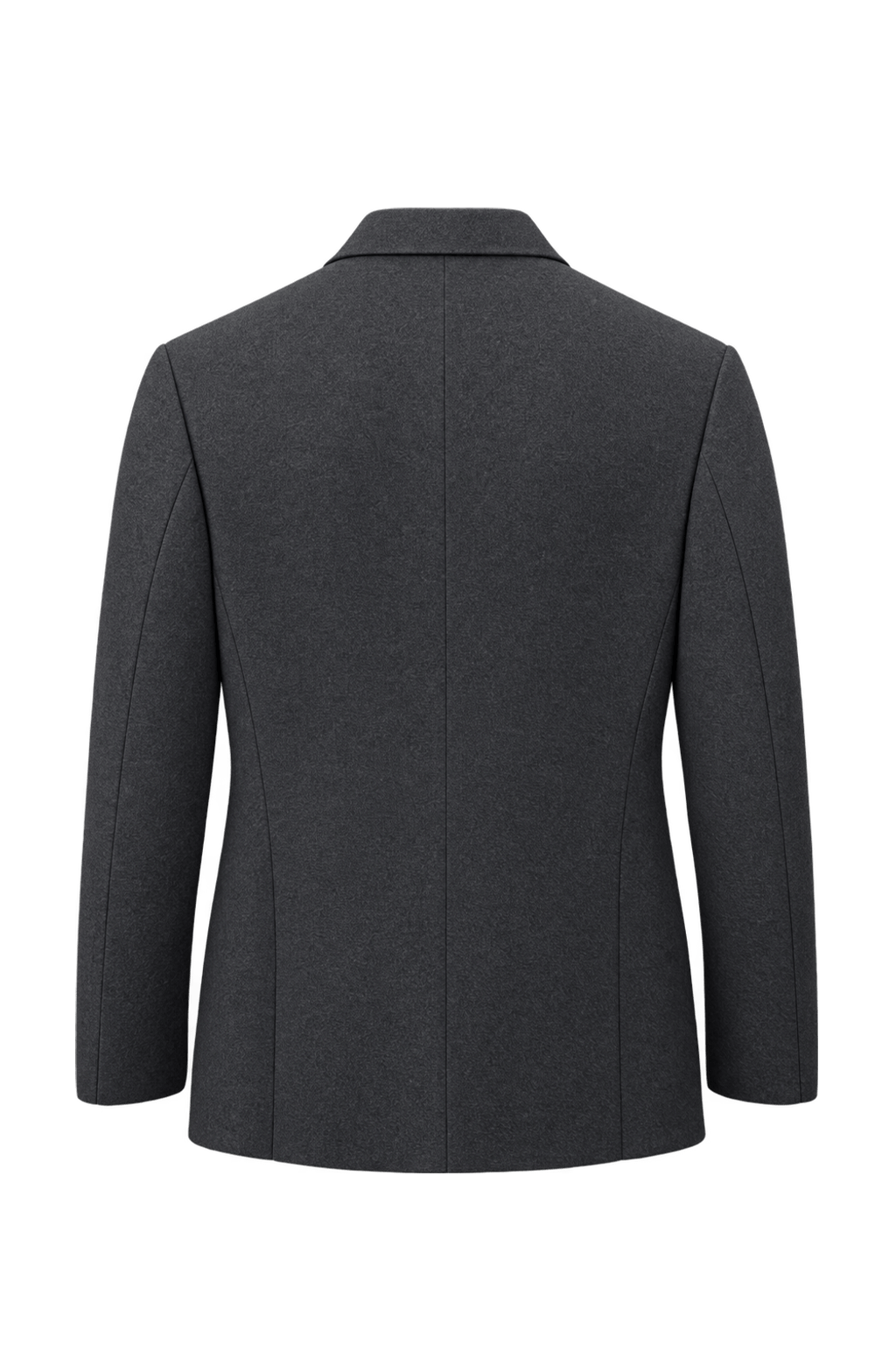 1990s Black Wool Blazer - Back View