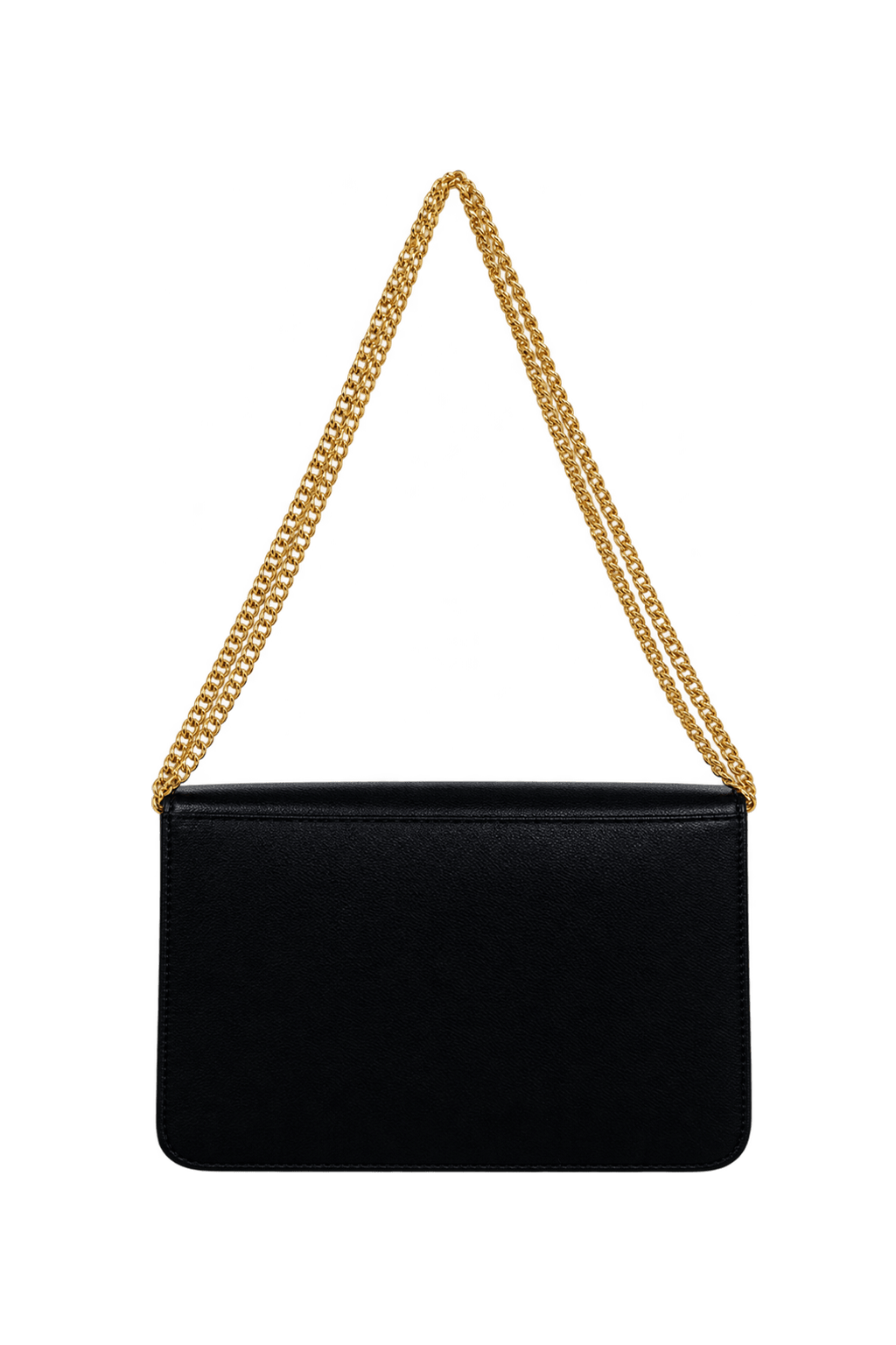 1990s Black Leather Bag - Back View