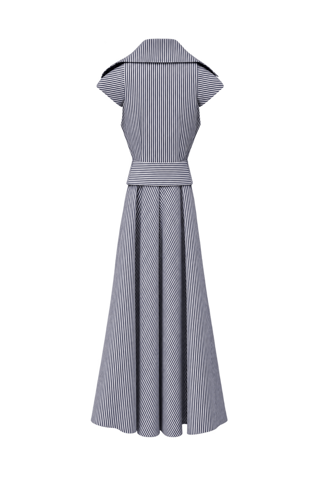 1970s White Woven Midi Dress - Back View