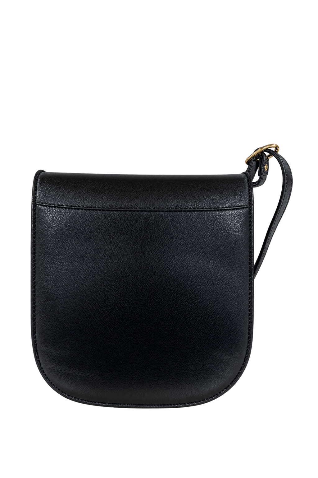 1990s Black Leather Shoulder Bag - Back View